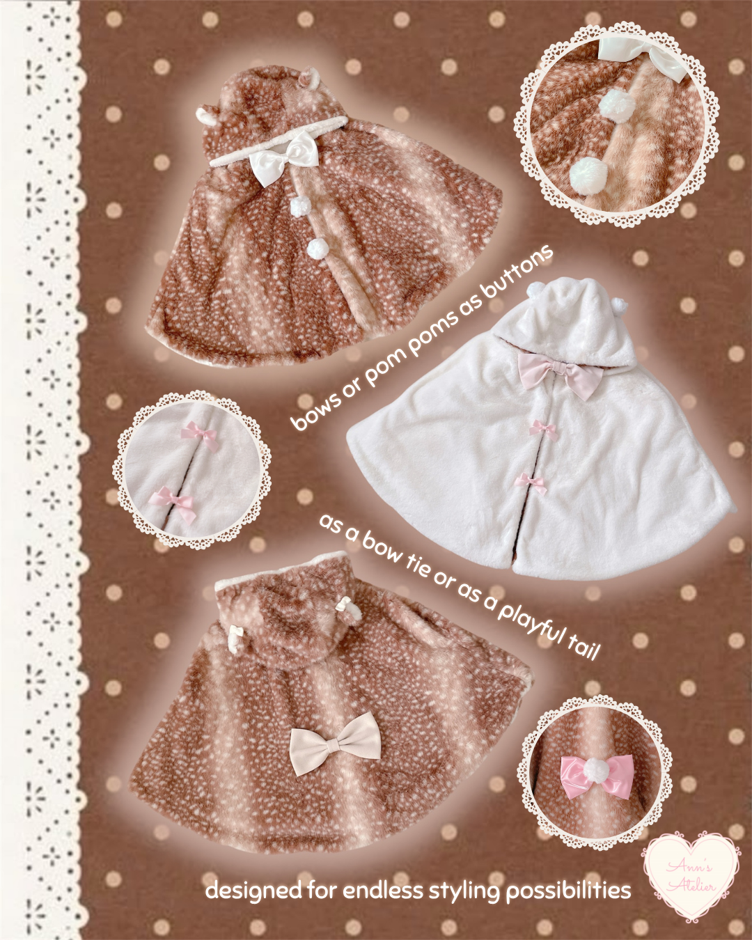 Snow Fawn Poncho (Pre-Orders)