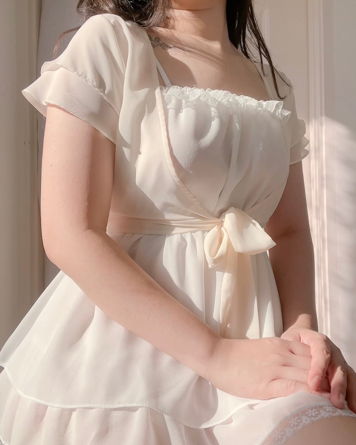 Petal Veil Top