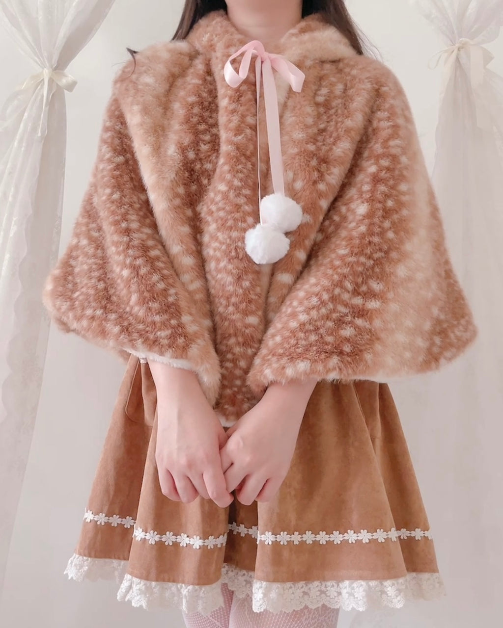 Snow Fawn Poncho (Pre-Orders)