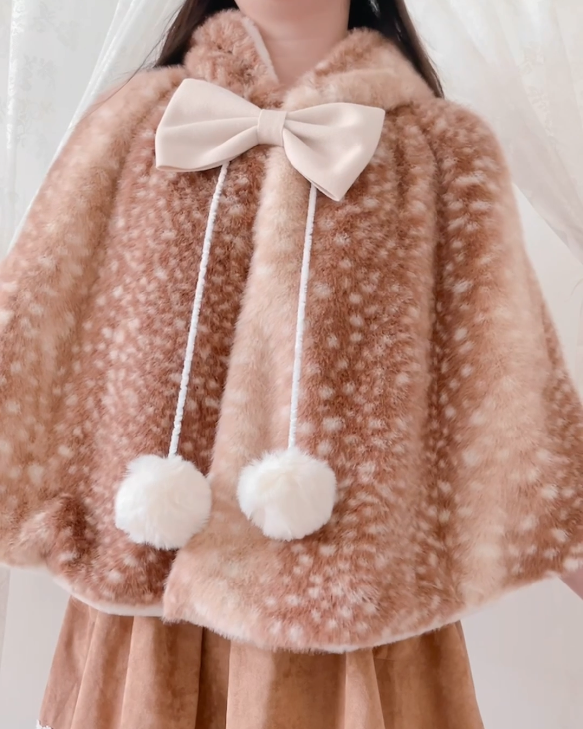 Snow Fawn Poncho (Pre-Orders)